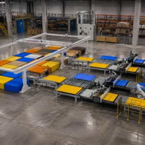 E4 2243D + Horizontal storage + ABB Robot